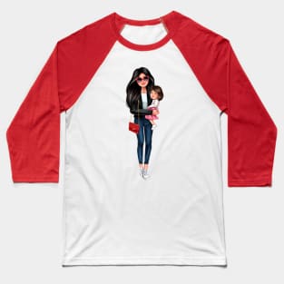 Mother with doughter Baseball T-Shirt